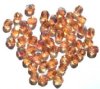 50 6mm Faceted Rosaline AB Firepolish Beads